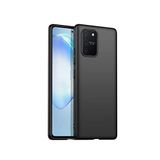 KZY İLETİŞİM Samsung Galaxy S10 Lite ile uyumlu Kapak Mat Siyah Silikon Lux Kılıf