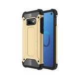 KZY İletişim-Samsung Galaxy S10e ile Uyumlu Kapak Çift Katmanlı Zırh Tank Kılıf - Gold (GOLD)