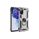 KZY İletişim Samsung Galaxy S20 FE ile Uyumlu Kapak Military Yüzüklü Stantlı Panzer Tank Kılıf - Gri