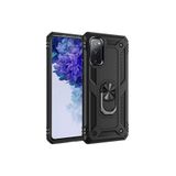 KZY İletişim Samsung Galaxy S20 FE ile Uyumlu Kapak Military Yüzüklü Stantlı Panzer Tank Kılıf - Siyah