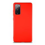 KZY İletişim Samsung Galaxy S20 FE ile Uyumlu Kılıf Soft Premier Renkli Silikon Kapak - Kırmızı