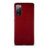 KZY İletişim Samsung Galaxy S20 FE ile Uyumlu Kılıf Soft Premier Renkli Silikon Kapak - Mürdüm