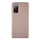 KZY İletişim Samsung Galaxy S20 FE ile Uyumlu Kılıf Soft Premier Renkli Silikon Kapak - Pudra