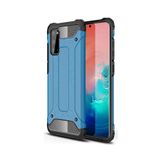 KZY İletişim-Samsung Galaxy S20 ile Uyumlu Kapak Çift Katmanlı Zırh Tank Kılıf - Mavi (Mavi)