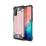 KZY İletişim-Samsung Galaxy S20 ile Uyumlu Kapak Çift Katmanlı Zırh Tank Kılıf - Rose Gold (ROSE GOLD)
