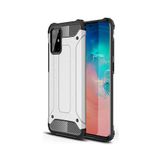 KZY İletişim-Samsung Galaxy S20 Plus ile Uyumlu Kapak Çift Katmanlı Zırh Tank Kılıf - Gri (GRİ)