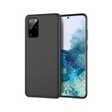 KZY İLETİŞİM Samsung Galaxy S20 Plus ile uyumlu Kapak Mat Siyah Silikon Lux Kılıf