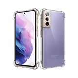 KZY İletişim Samsung Galaxy S21 Plus ile uyumlu ile Uyumlu Kapak Şeffaf Airbag Antishock Köşe Korumalı Silikon Kılıf