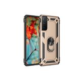 KZY İletişim Samsung Galaxy S21 Plus ile Uyumlu Kapak Military Yüzüklü Stantlı Panzer Tank Kılıf - Gold