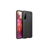 KZY İletişim-Samsung Galaxy S21 Plus ile Uyumlu Kılıf Darbe Korumalı Deri Görünümlü Silikon Arka Kapak - Siyah (Siyah)
