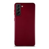 KZY İletişim Samsung Galaxy S21 Plus ile Uyumlu Kılıf Soft Premier Renkli Silikon Kapak - Mürdüm