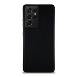 KZY İletişim Samsung Galaxy S21 Ultra ile Uyumlu Kılıf Soft Premier Renkli Silikon Kapak - Siyah