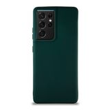 KZY İletişim Samsung Galaxy S21 Ultra ile Uyumlu Kılıf Soft Premier Renkli Silikon Kapak - Yeşil