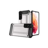 KZY İletişim-Samsung Galaxy S22 ile Uyumlu Kapak Çift Katmanlı Zırh Tank Kılıf - Gri (Gri)