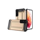 KZY İletişim-Samsung Galaxy S22 Plus ile Uyumlu Kapak Çift Katmanlı Zırh Tank Kılıf - Gold (Gold)