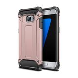 KZY İletişim-Samsung Galaxy S6 Edge ile Uyumlu Kapak Çift Katmanlı Zırh Tank Kılıf - Rose Gold (ROSE GOLD)
