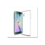 KZY İLETİŞİM Samsung Galaxy S6 Edge ile uyumlu Kapak Kamera Korumalı Süper Silikon Şeffaf Kılıf