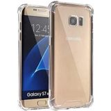 KZY İletişim Samsung Galaxy S7 Egde ile uyumlu ile Uyumlu Kapak Şeffaf Airbag Antishock Köşe Korumalı Silikon Kılıf