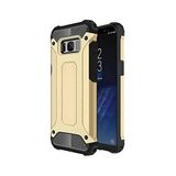 KZY İletişim-Samsung Galaxy S8 ile Uyumlu Kapak Çift Katmanlı Zırh Tank Kılıf - Gold (GOLD)