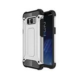 KZY İletişim-Samsung Galaxy S8 ile Uyumlu Kapak Çift Katmanlı Zırh Tank Kılıf - Gri (GRİ)