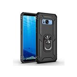 KZY İletişim Samsung Galaxy S8 ile Uyumlu Kapak Military Yüzüklü Stantlı Panzer Tank Kılıf - Siyah