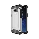 KZY İletişim-Samsung Galaxy S8 Plus ile Uyumlu Kapak Çift Katmanlı Zırh Tank Kılıf - Gri (GRİ)