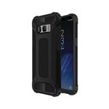 KZY İletişim-Samsung Galaxy S8 Plus ile Uyumlu Kapak Çift Katmanlı Zırh Tank Kılıf - Siyah (SİYAH)
