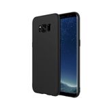 KZY İLETİŞİM Samsung Galaxy S8 Plus ile uyumlu Kapak Mat Siyah Silikon Lux Kılıf