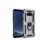 KZY İletişim Samsung Galaxy S8 Plus ile Uyumlu Kapak Military Yüzüklü Stantlı Panzer Tank Kılıf - Gri