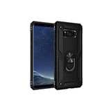 KZY İletişim Samsung Galaxy S8 Plus ile Uyumlu Kapak Military Yüzüklü Stantlı Panzer Tank Kılıf - Siyah