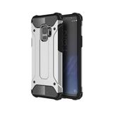KZY İletişim-Samsung Galaxy S9 ile Uyumlu Kapak Çift Katmanlı Zırh Tank Kılıf - Gri (GRİ)