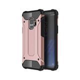 KZY İletişim-Samsung Galaxy S9 ile Uyumlu Kapak Çift Katmanlı Zırh Tank Kılıf - Rose Gold (ROSE GOLD)
