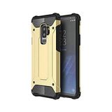 KZY İletişim-Samsung Galaxy S9 Plus ile Uyumlu Kapak Çift Katmanlı Zırh Tank Kılıf - Gold (GOLD)