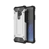 KZY İletişim-Samsung Galaxy S9 Plus ile Uyumlu Kapak Çift Katmanlı Zırh Tank Kılıf - Gri (GRİ)