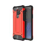 KZY İletişim-Samsung Galaxy S9 Plus ile Uyumlu Kapak Çift Katmanlı Zırh Tank Kılıf - Kırmızı (KIRMIZI)