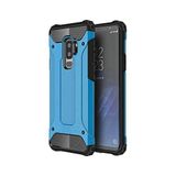 KZY İletişim-Samsung Galaxy S9 Plus ile Uyumlu Kapak Çift Katmanlı Zırh Tank Kılıf - Mavi (Mavi)