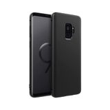 KZY İLETİŞİM Samsung Galaxy S9 Plus ile uyumlu Kapak Mat Siyah Silikon Lux Kılıf