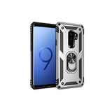 KZY İletişim Samsung Galaxy S9 Plus ile Uyumlu Kapak Military Yüzüklü Stantlı Panzer Tank Kılıf - Gri