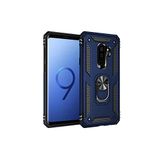 KZY İletişim Samsung Galaxy S9 Plus ile Uyumlu Kapak Military Yüzüklü Stantlı Panzer Tank Kılıf - Lacivert