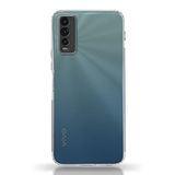 KZY İLETİŞİM Vivo Y20 ile uyumlu Kapak Tıpalı Kamera Korumalı Şeffaf Premier Kılıf