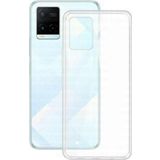 KZY İletişim Vivo Y21S ile Uyumlu Kapak 1mm Süper Silikon Şeffaf Kılıf