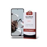 KZY İLETİŞİM Xiaomi 12T ile Uyumlu Temperli Ekran Koruyucu Kırılmaz Cam Ekonomik 3'lü Paket