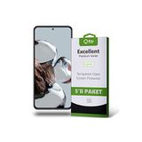 KZY İLETİŞİM Xiaomi 12T ile Uyumlu Temperli Ekran Koruyucu Kırılmaz Cam Ekonomik 5'li Paket