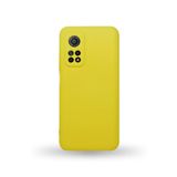 KZY İletişim Xiaomi Mİ 10T ile Uyumlu Kapak Kamera Korumalı Içi Kadife Lansman Silikon Kılıf - Sarı