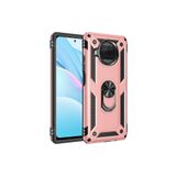 KZY İletişim Xiaomi Mi 10T Lite 5G ile Uyumlu Kapak Military Yüzüklü Stantlı Panzer Tank Kılıf - Rose Gold