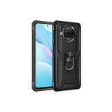 KZY İletişim Xiaomi Mi 10T Lite 5G ile Uyumlu Kapak Military Yüzüklü Stantlı Panzer Tank Kılıf - Siyah