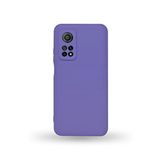 KZY İletişim Xiaomi Mİ 10T Pro ile Uyumlu Kapak Kamera Korumalı Içi Kadife Lansman Silikon Kılıf - Mor