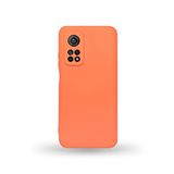 KZY İletişim Xiaomi Mİ 10T Pro ile Uyumlu Kapak Kamera Korumalı Içi Kadife Lansman Silikon Kılıf - Turuncu