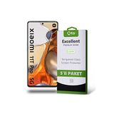 KZY İLETİŞİM Xiaomi Mi 11T PRO 5G ile uyumlu Temperli Ekran Koruyucu Kırılmaz Cam Ekonomik 5'li Paket