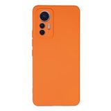 KZY İletişim Xiaomi Mi 12 Lite Kapak İçi Kadife Kamera Korumalı Lansman Silikon Kılıf - Turuncu